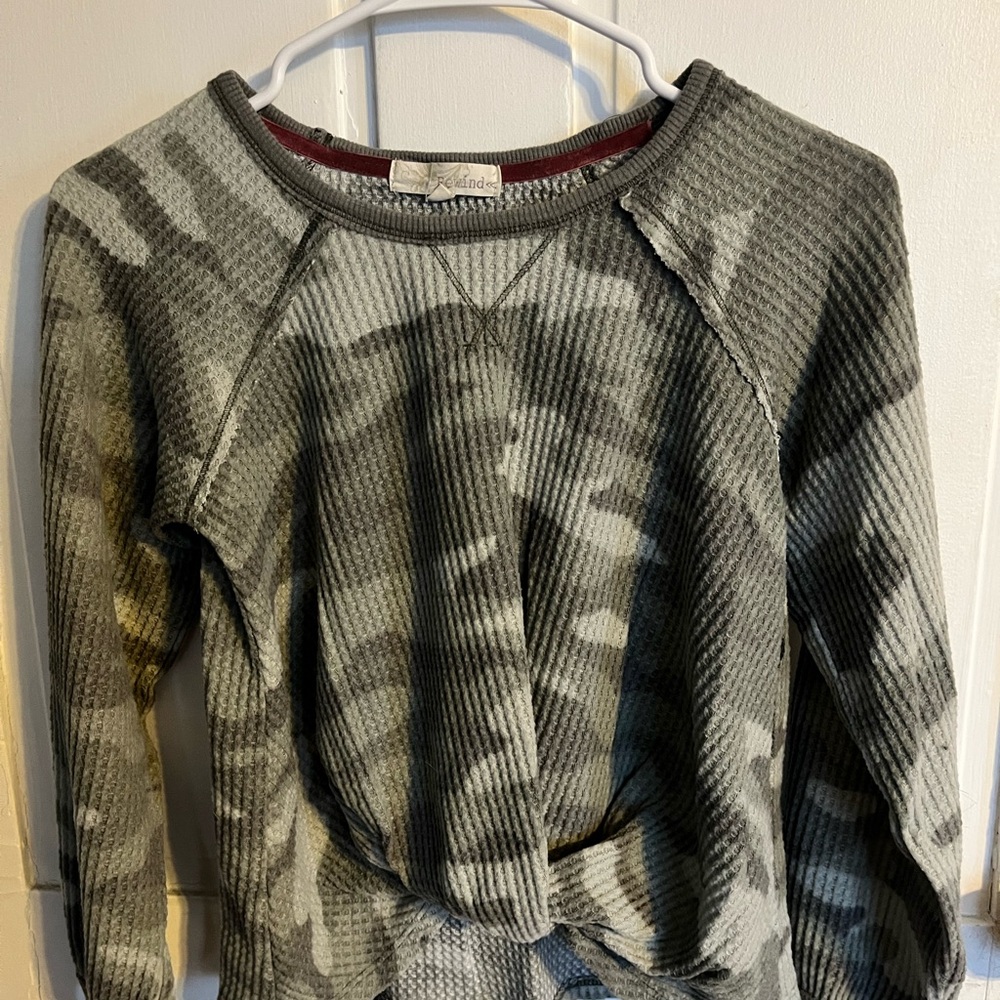 Camo Green Sweater